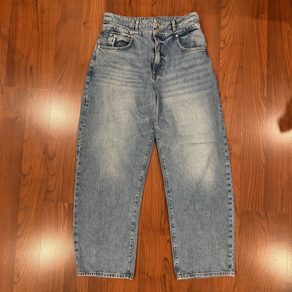 Frame Denim Women's High Rise Jeans in Faded Blue